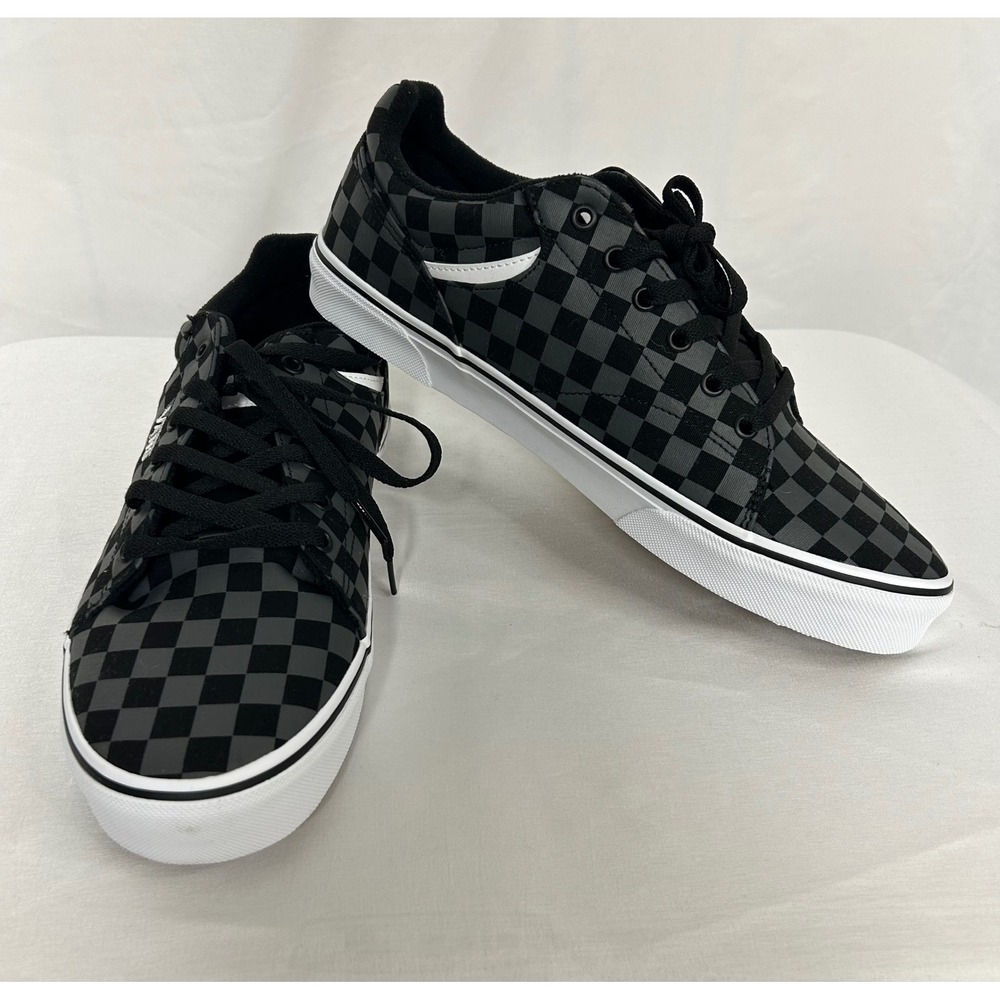 Vans Seldan Checkerboard Black Pewter Skate Shoes VN000CT3HR0 Mens 12 NWB